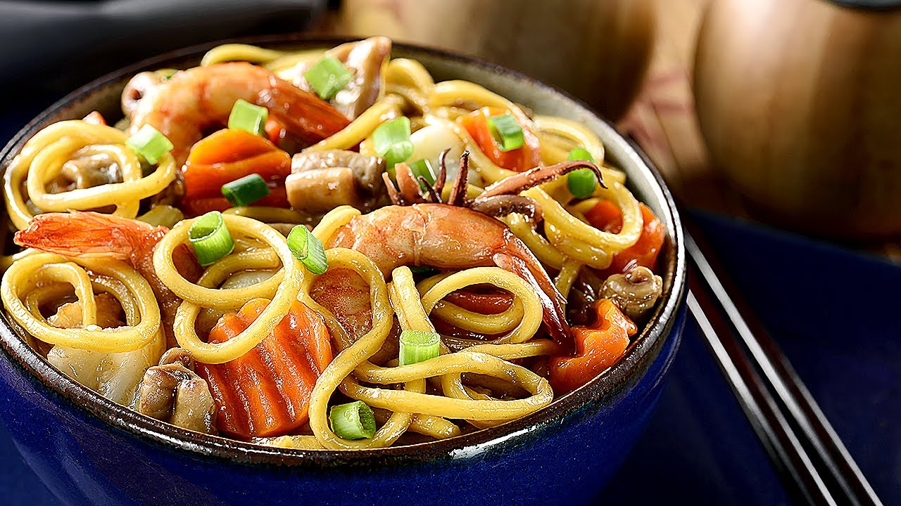 Yakisoba de Camarão