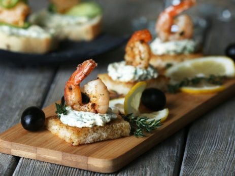 Canapé de Camarão