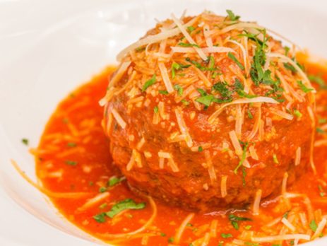 Polpettone de frango à parmegiana