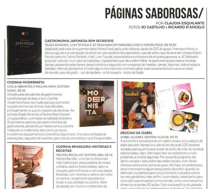 Livro Gastronomia Japonesa Hirota