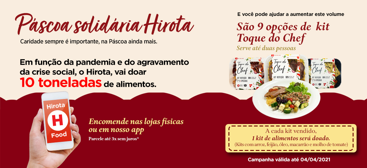 Pascoa Solidária 2021 Hirota Food