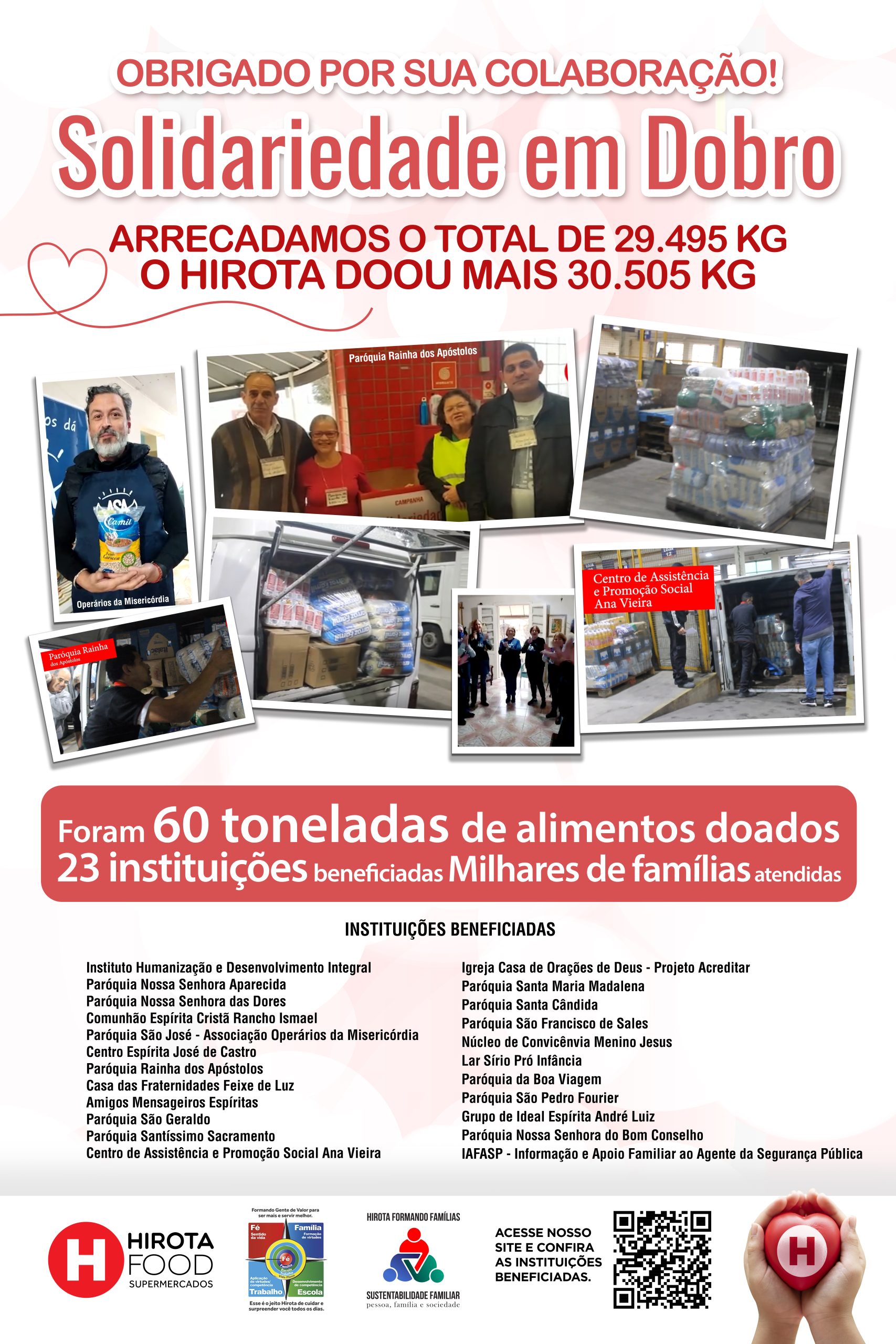 Campanha de solidariedade em dobro Hirota Food
