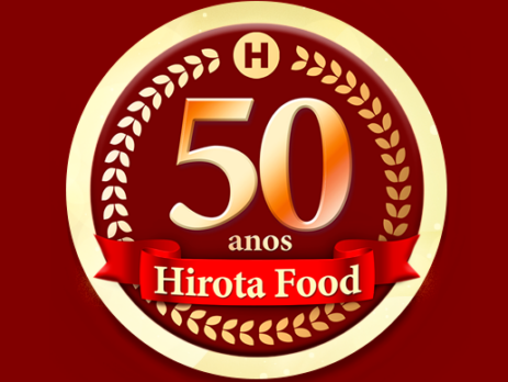 Logo comemorativo 50 anos Hirota Food