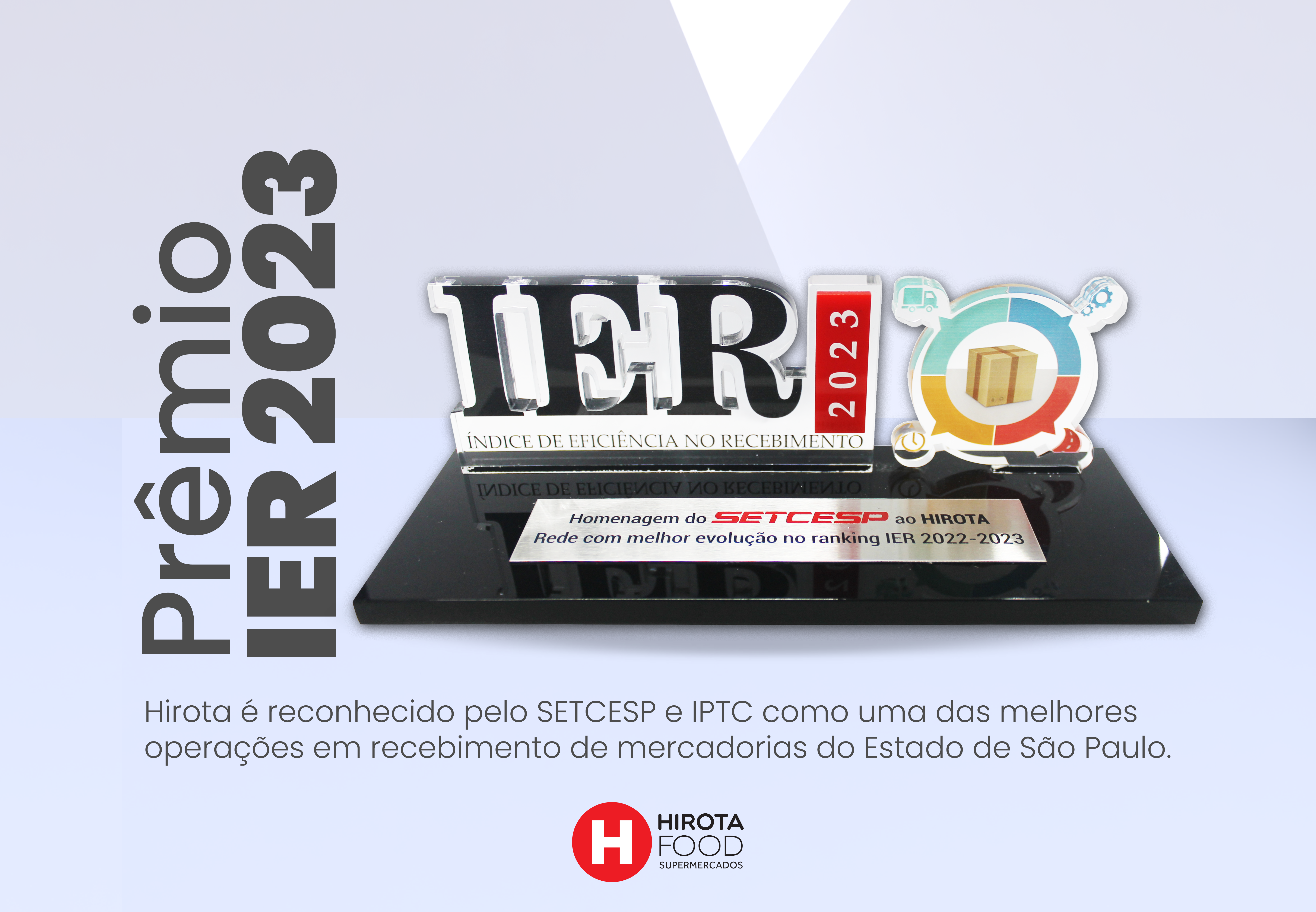 Prêmio IER 2023 Hirota é reconhecido pelo SETCESP